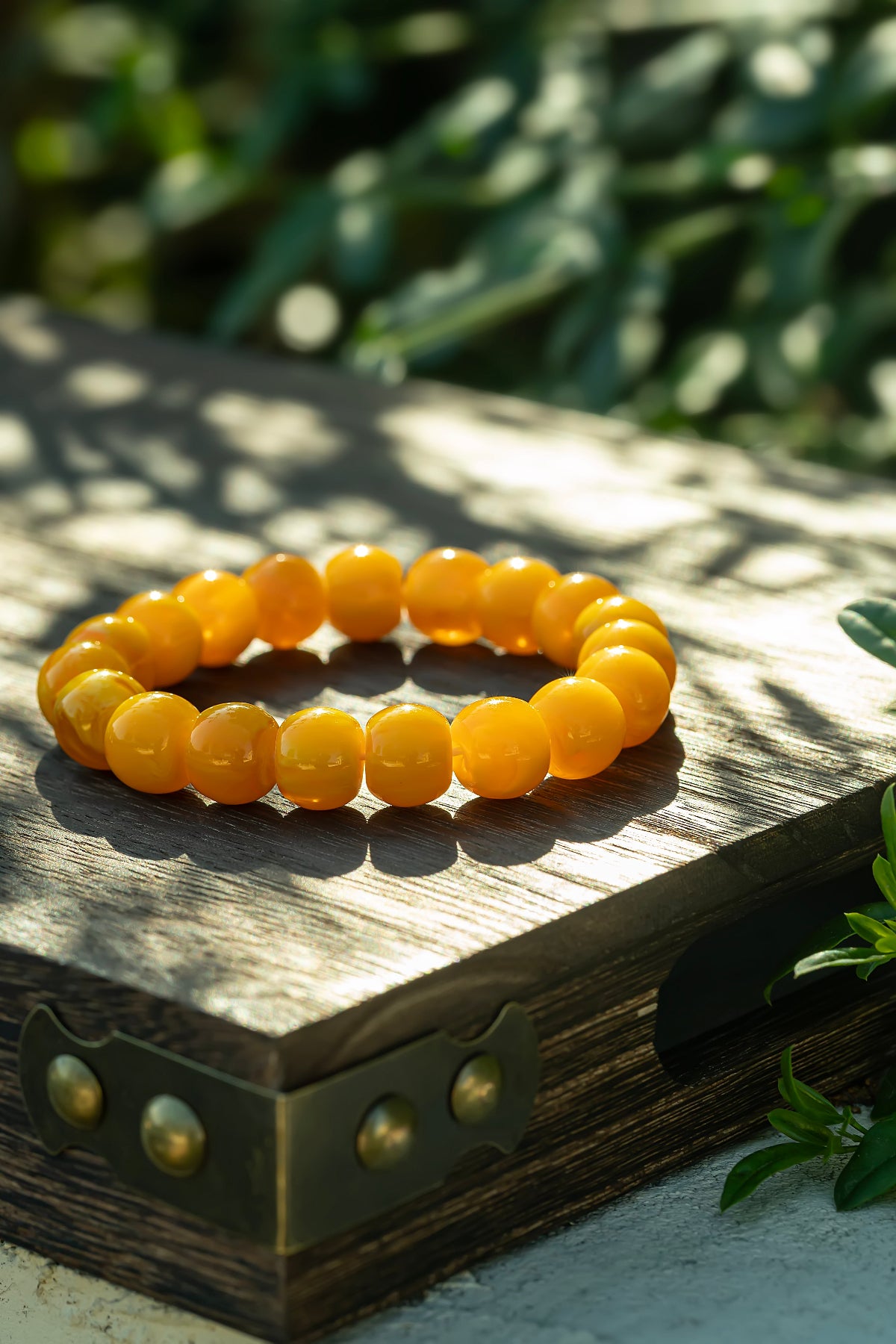 Natural Amber Honey Bracelet