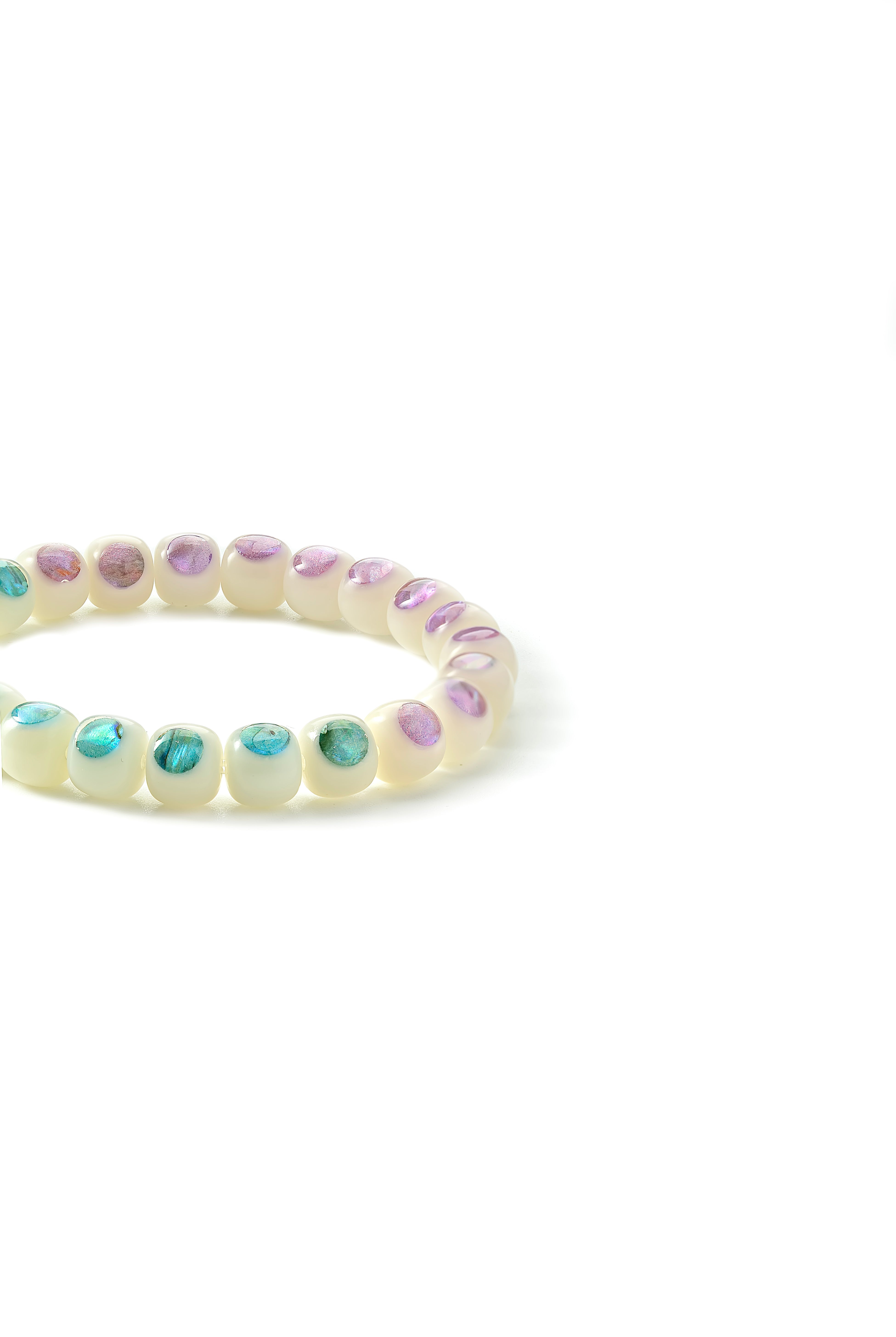 Iridescent fidget bracelet